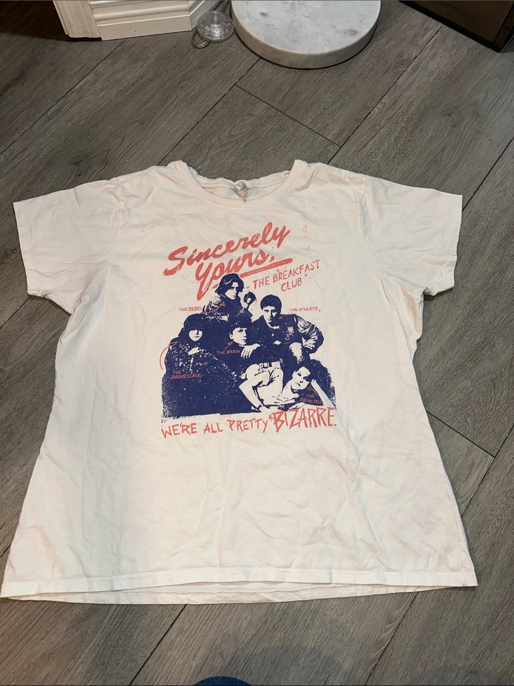The Breakfast Club "Sincerely Yours" Graphic Tee - White size XXL